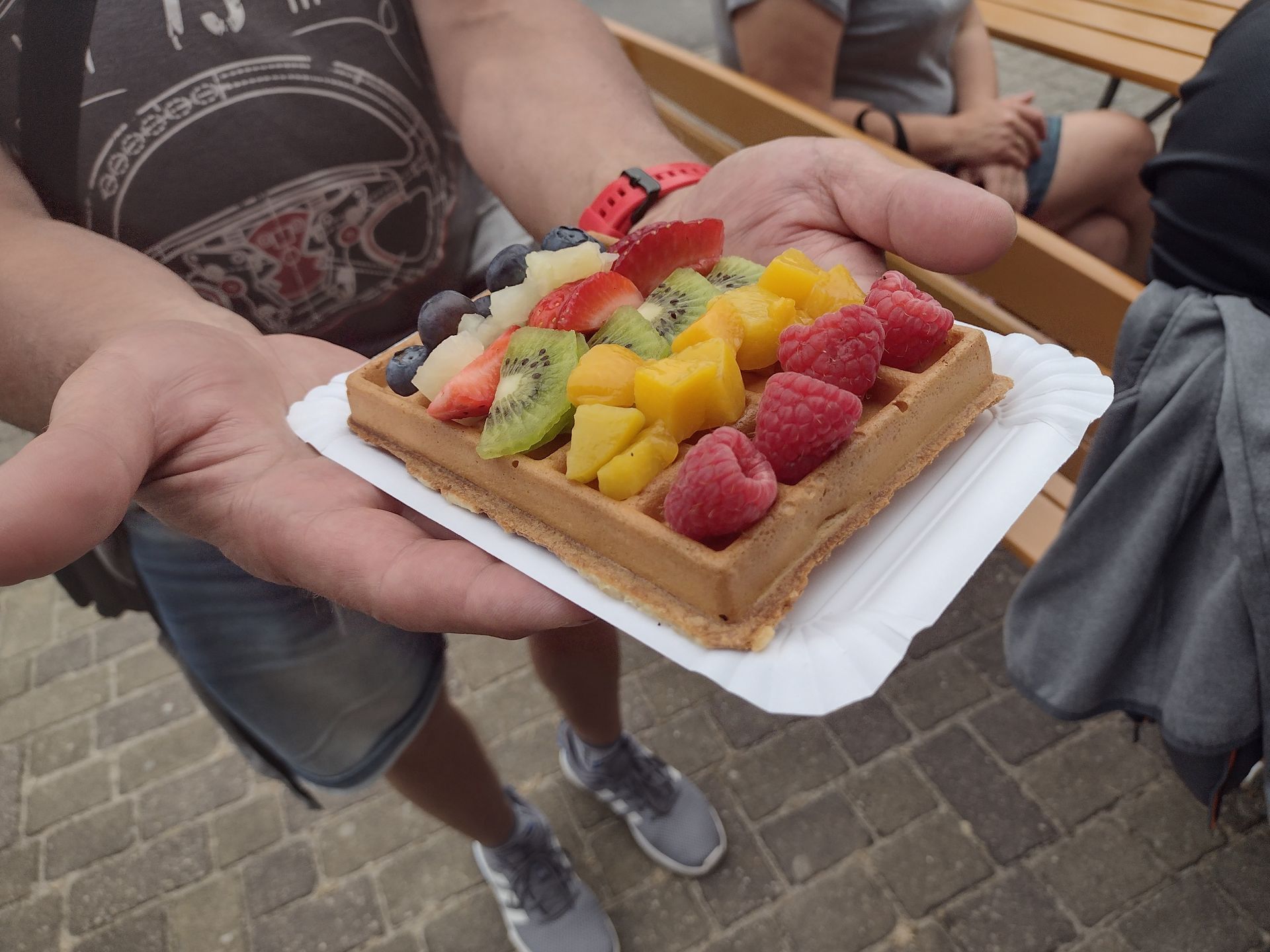 Gofry w Łazach. Bez bitej