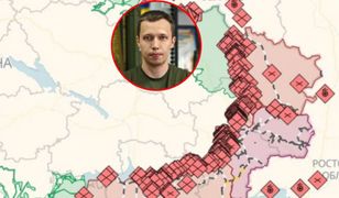 Czerwone romby śmierci na mapie wojennej. Wgryzają się w głąb Ukrainy
