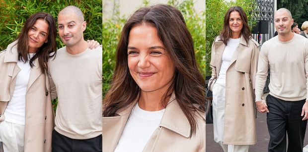 Uradowana Katie Holmes bryluje na pokazie mody z młodszym o DEKADĘ ukochanym. Słodziaki? (ZDJĘCIA)