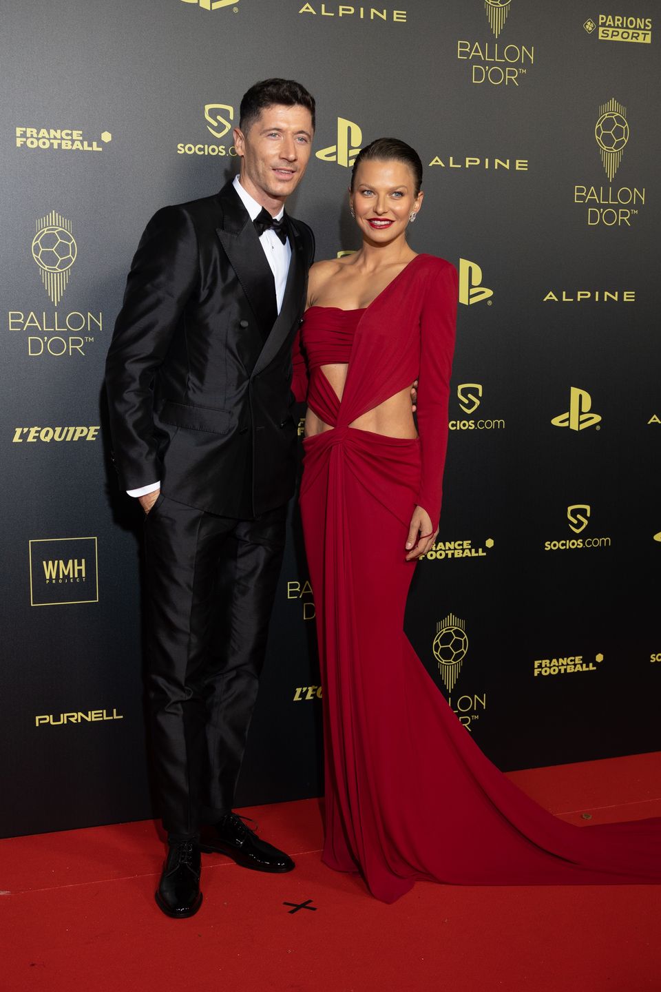Anna Lewandowska na evencie Ballon D'Or