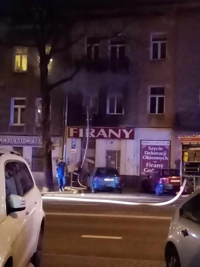 pożar mieszkania kamienica zamojska lublin