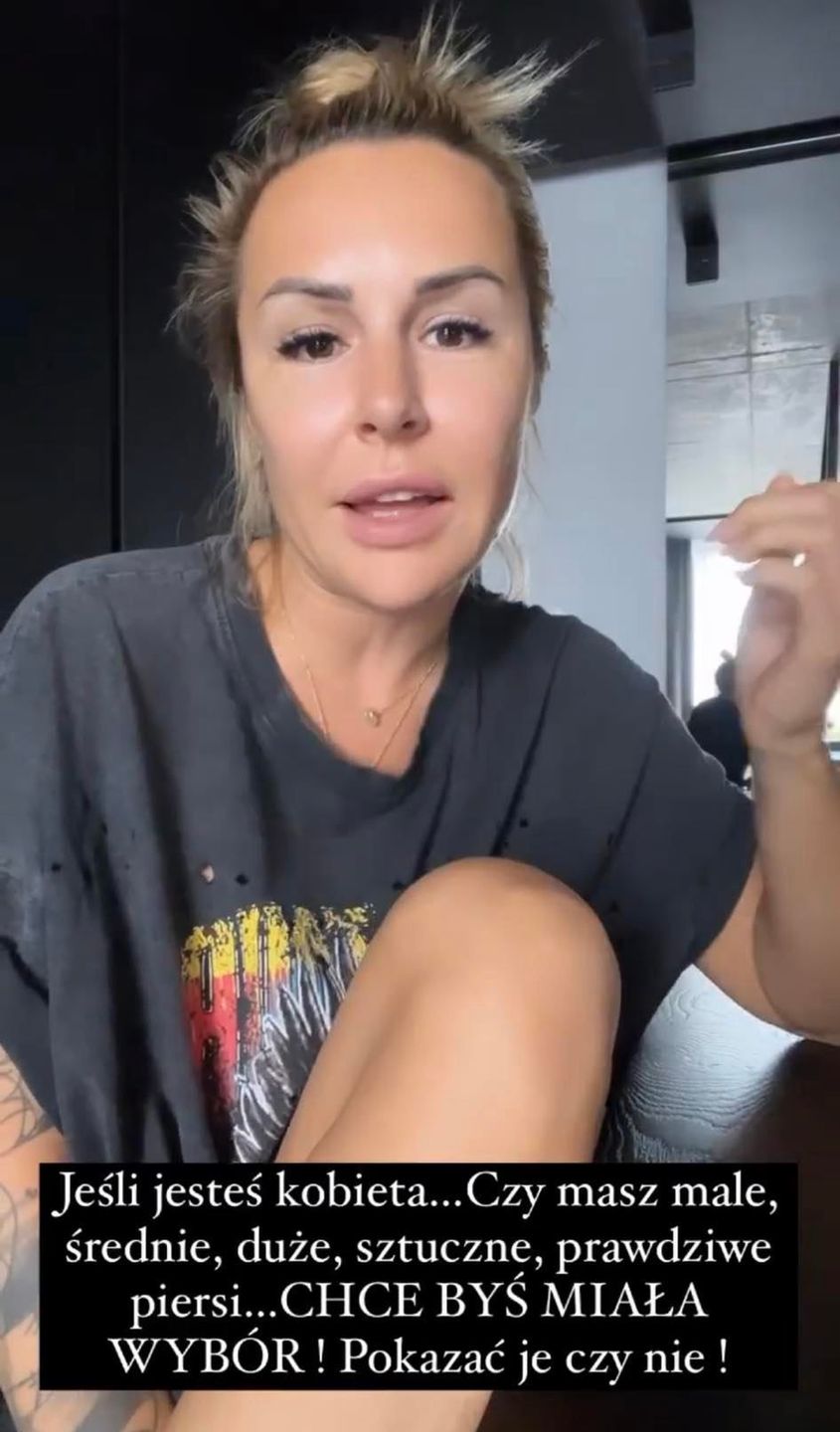 Blanka Lipińska pokazuje piersi na Instagramie