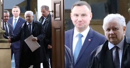 PRZESZCZĘŚLIWY Andrzej Duda spotkał się z Kaczyńskim w Belwederze (ZDJĘCIA)