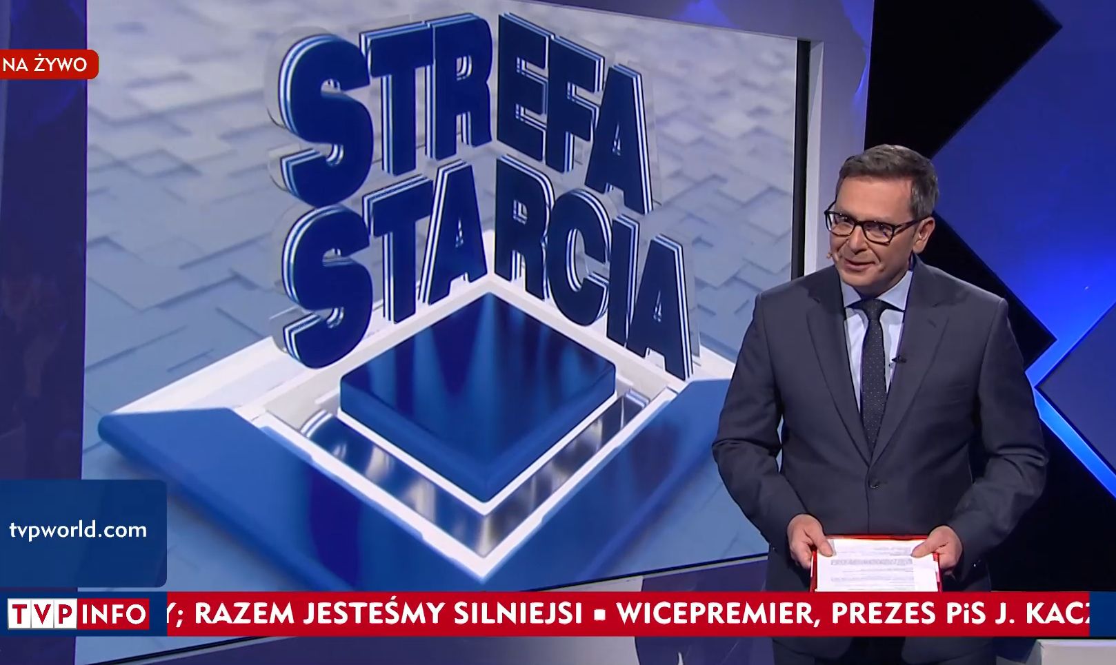 Michał Adamczyk znowu wypomniał Tuskowi, że ten nie przyjął zaproszenia do studia TVP Info