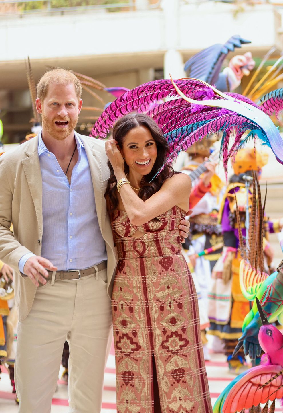 Meghan Markle i książę William w Kolumbii