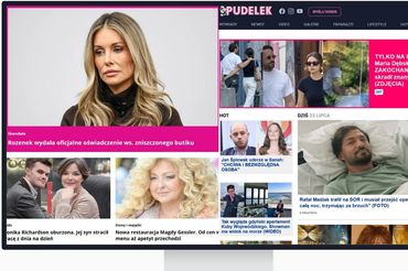 Strony główne Pomponika i Pudelka, fot. mockupbro