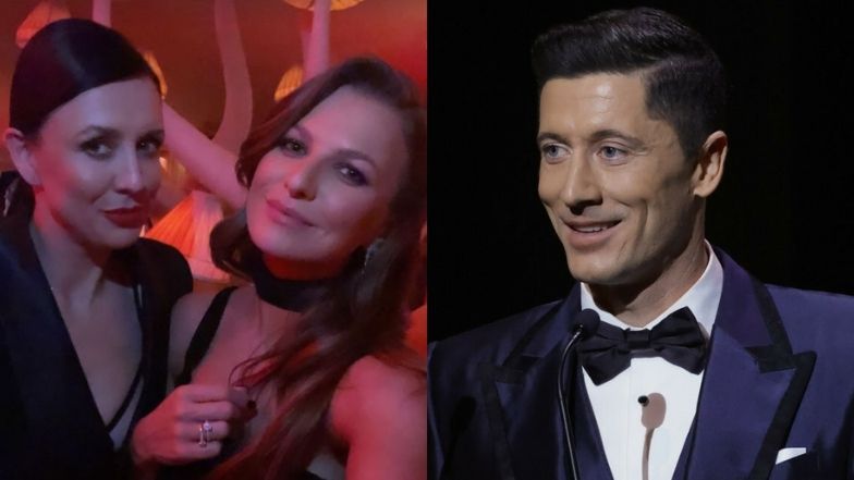 Anna Lewandowska wspiera Roberta na gali Złotej Piłki z teściową i szwagierką