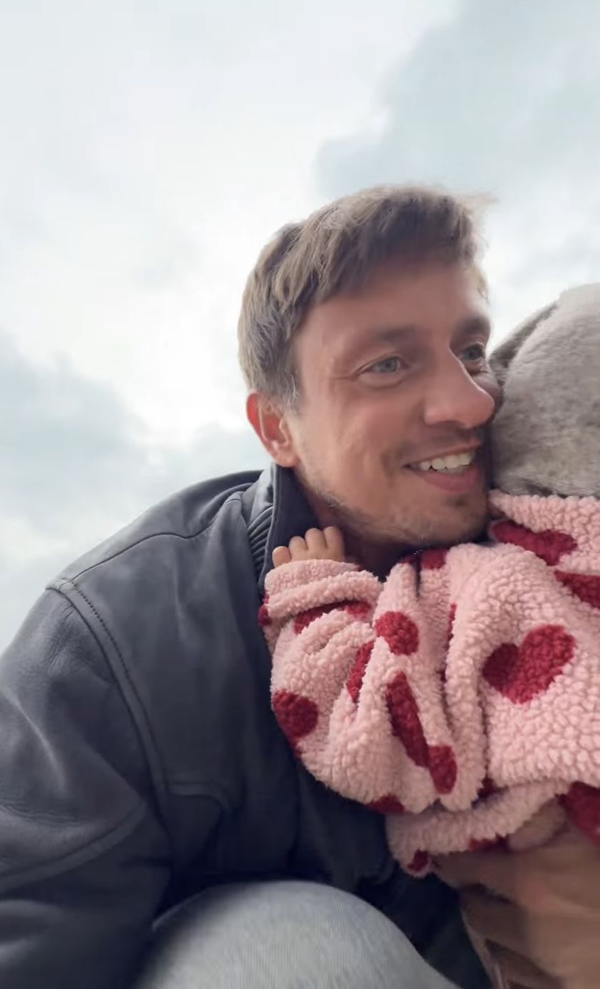 Maciej Mars z córką