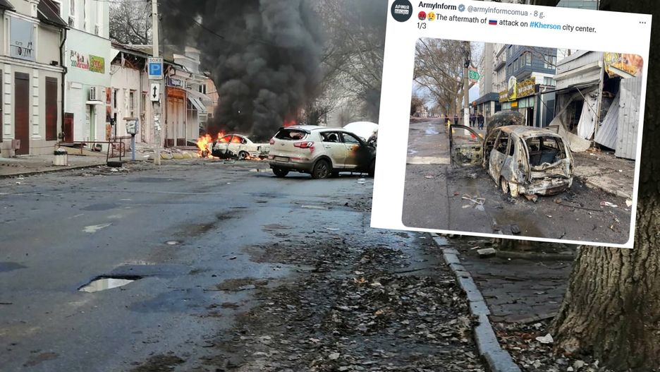 Wzrosła liczba ofiar porannego ostrzału Chersonia.