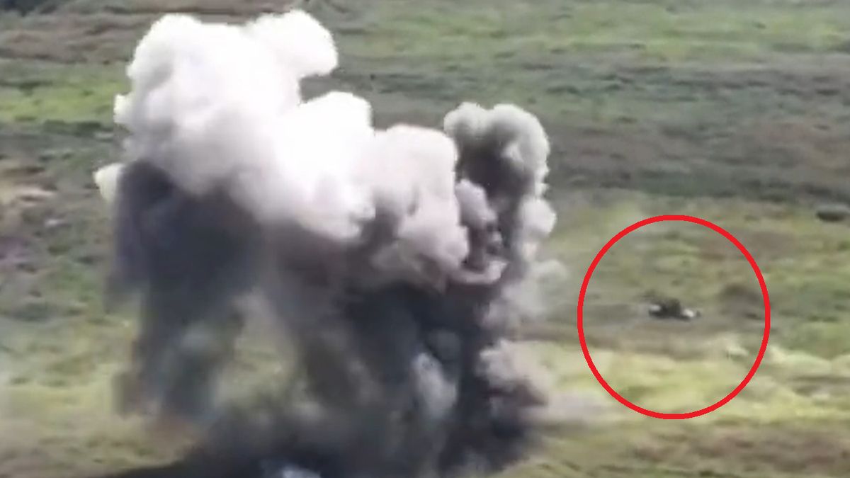 Polski czołg PT-91 Twardy w popisowej akcji na froncie