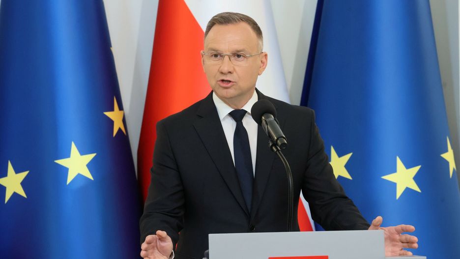 Doroczna Narada Ambasador�w
Fot. Wojciech Olkusnik/East News, Warszawa, 19.06.2023. Doroczna Narada Ambasadorow MSZ. Spotkanie dyplomatow z prezydentem Andrzejem Duda.
N/z: prezydent Andrzej Duda
Wojciech Olkusnik