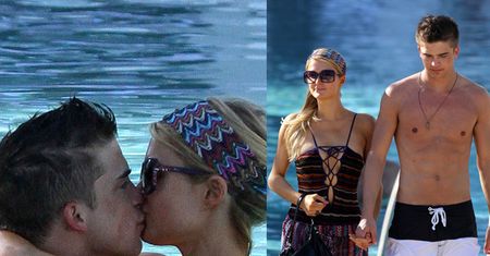 Paris Hilton całuje się w basenie! (ZDJĘCIA)