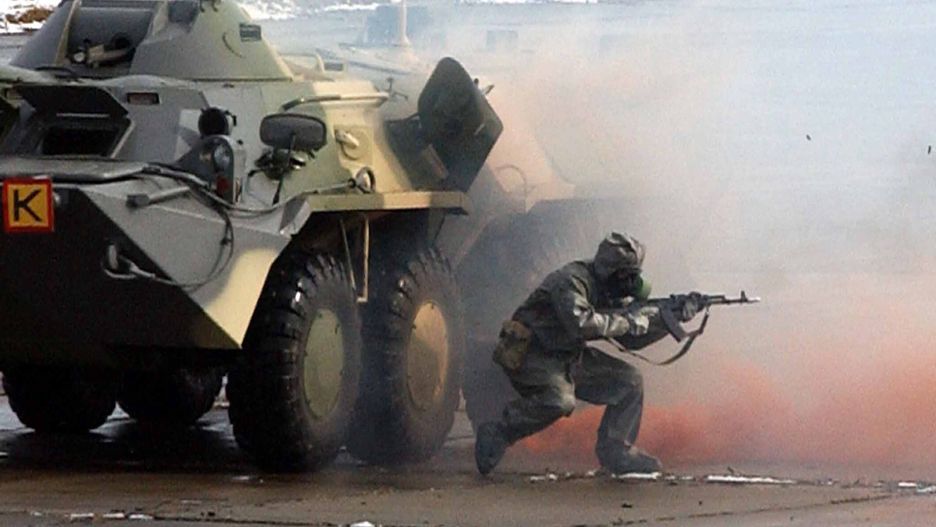 Ukraińscy żołnierze w akcji (zdjęcie ilustracyjne)