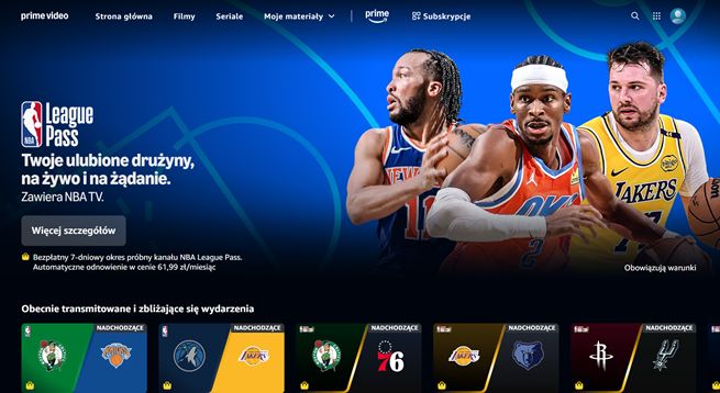 NBA League Pass w Prime Video