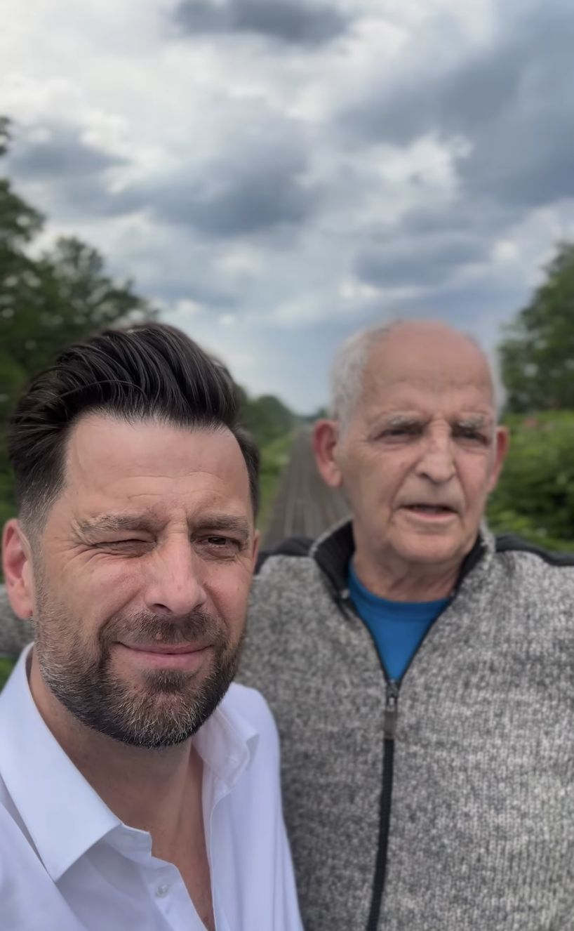 Robert Motyka z tatą Tadeuszem