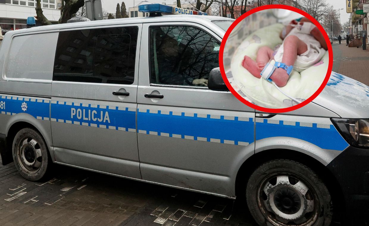 Policjanci odnaleźli dwutygodniowe dziecko w pustostanie