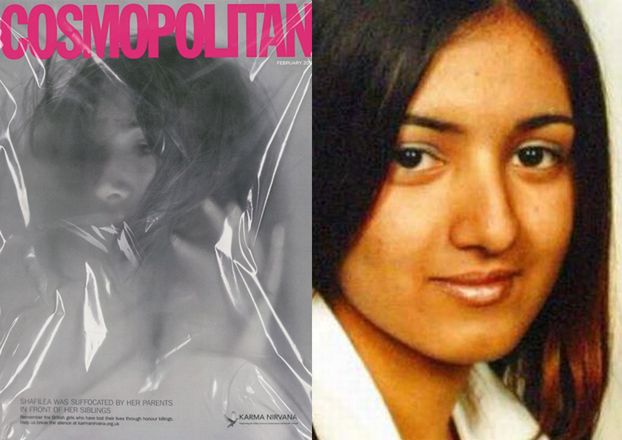 Ofoliowana okładka "Cosmopolitan" z... duszącą się dziewczyną! (FOTO)