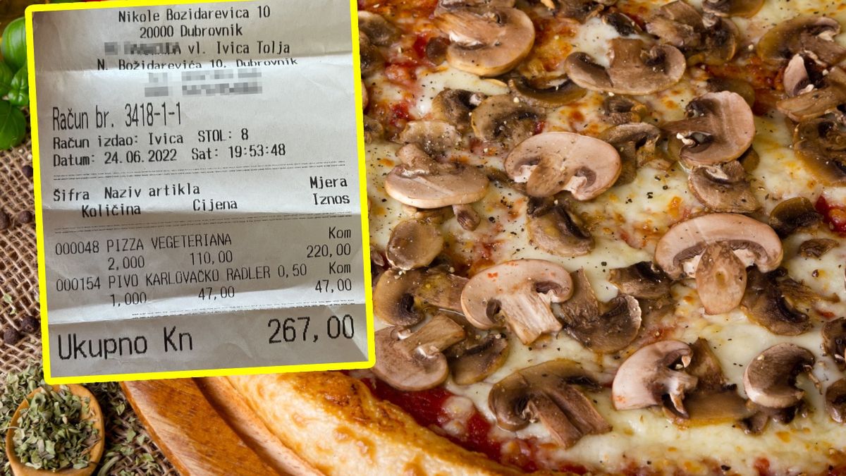 Ceny w Chorwacji. Polak pokazał, ile zapłacił za pizzę