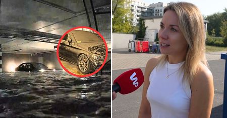 Mieszkańcy o zalanym garażu na Mokotowie. "Przerażające, widok jak z horrorów"