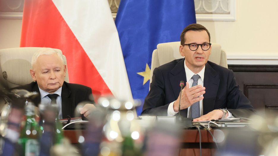 Jarosław Kaczyński i Mateusz Morawiecki