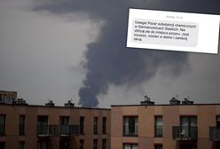 Całe składowisko odpadów w płomieniach. "Zamknij okna"