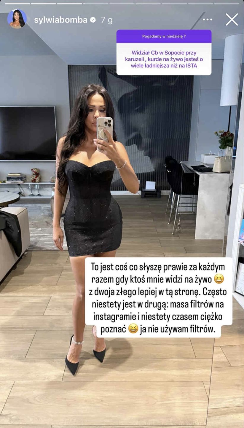 Sylwia Bomba reaguje na komentarz