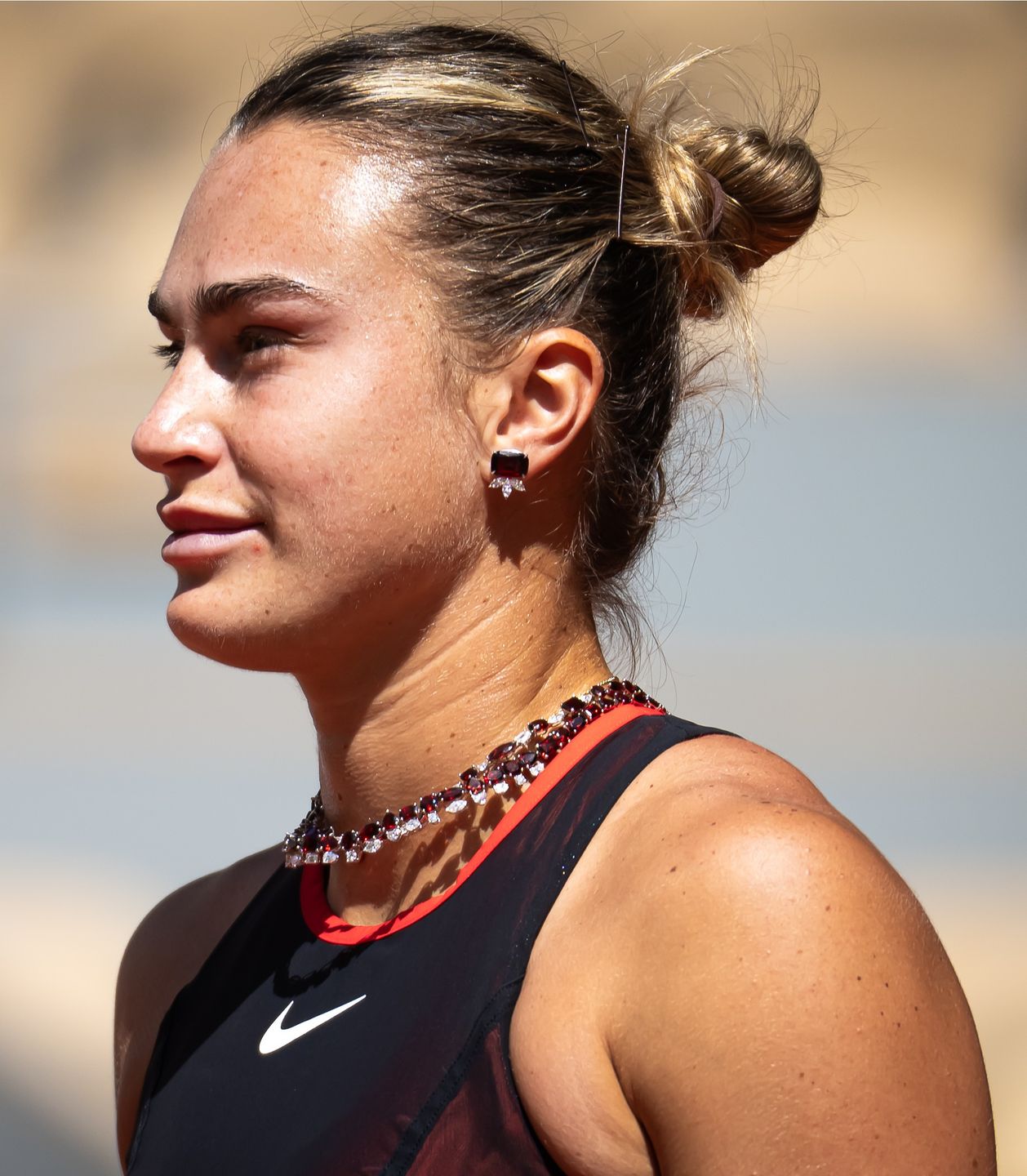 Aryna Sabalenka podczas 1.rundy French Open