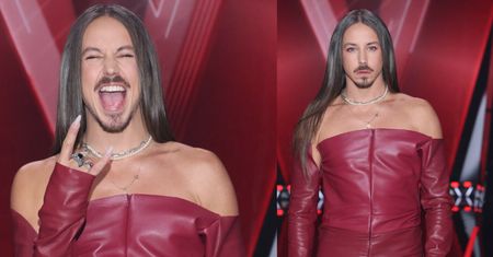 Michał Szpak bryluje w skórzanym kombinezonie w ćwierćfinale "The Voice of Poland". Stylowo?