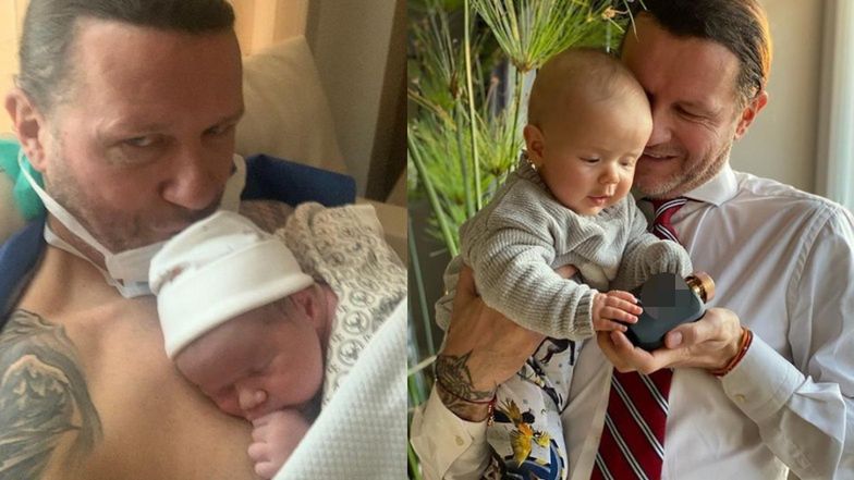 Radosłam Majdan celebruje 6 miesięcy syna Henryka