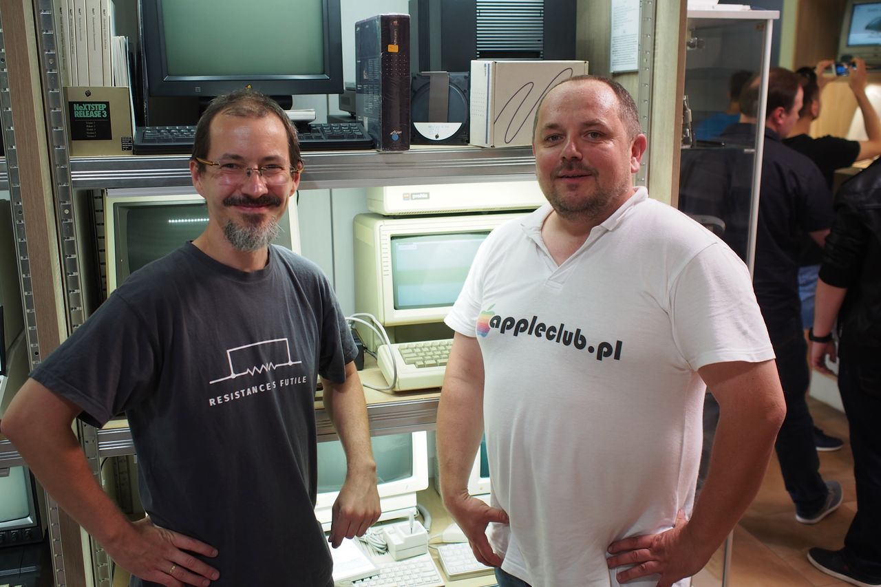 Przemek i Paweł tuż po reanimacji Apple Lisa 2