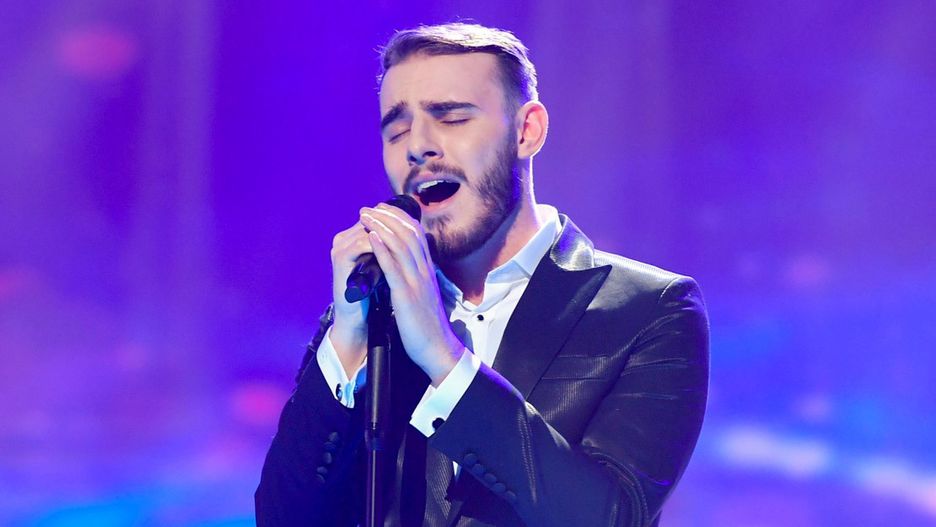 Krystian Ochman w finale Eurowizji 2022 