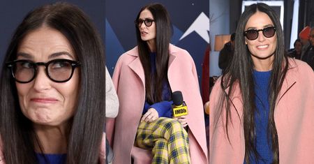 Kolorowa Demi Moore pozdrawia z festiwalu Sundance