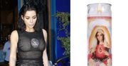 Kim Kardashian jako Matka Boska na świecy do modlitwy! (FOTO)