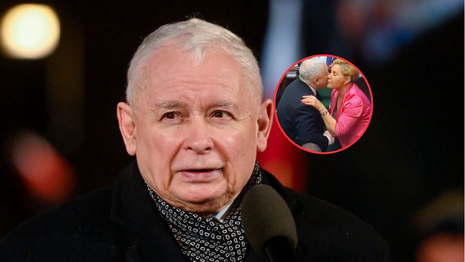 Jarosław Kaczyński uciął krótką pogawędkę z jedną z posłanek