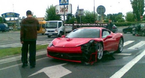 Ferrari 458 Italia rozbite w Polsce!