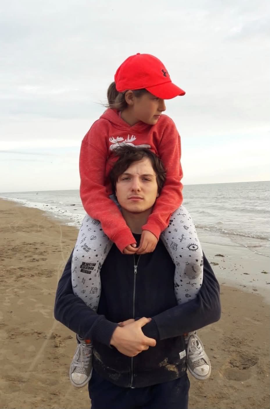 Julia Gąsowska z bratem