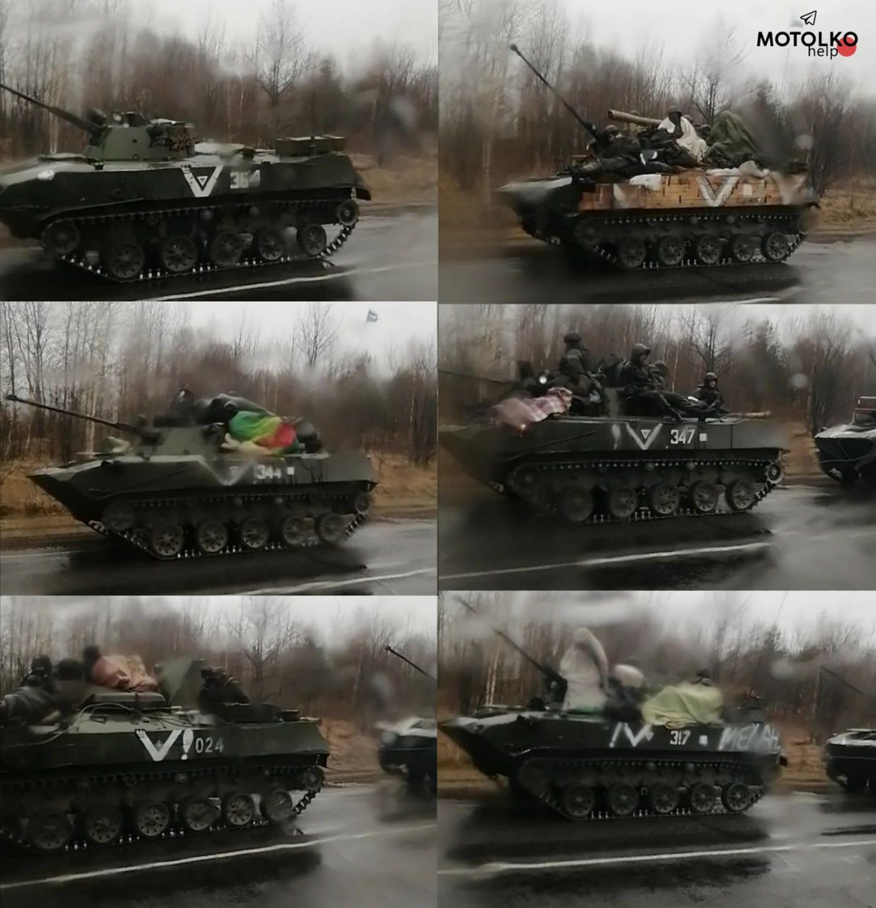 Białoruś. Rosyjski konwój w drodze na terytorium Ukrainy.  To siły, które prawdopodobnie mają wziąć udział w walkach o Donbas