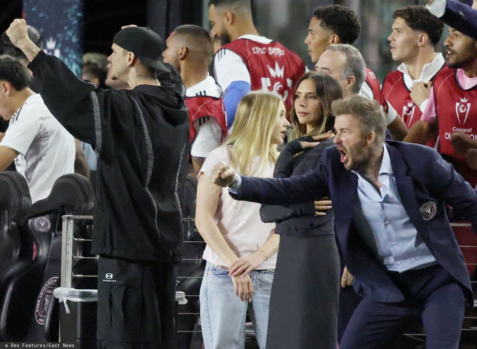 Beckhamowie na meczu Inter Miami - LAFC