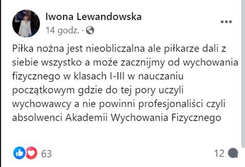 Wpis Iwony Lewandowskiej 