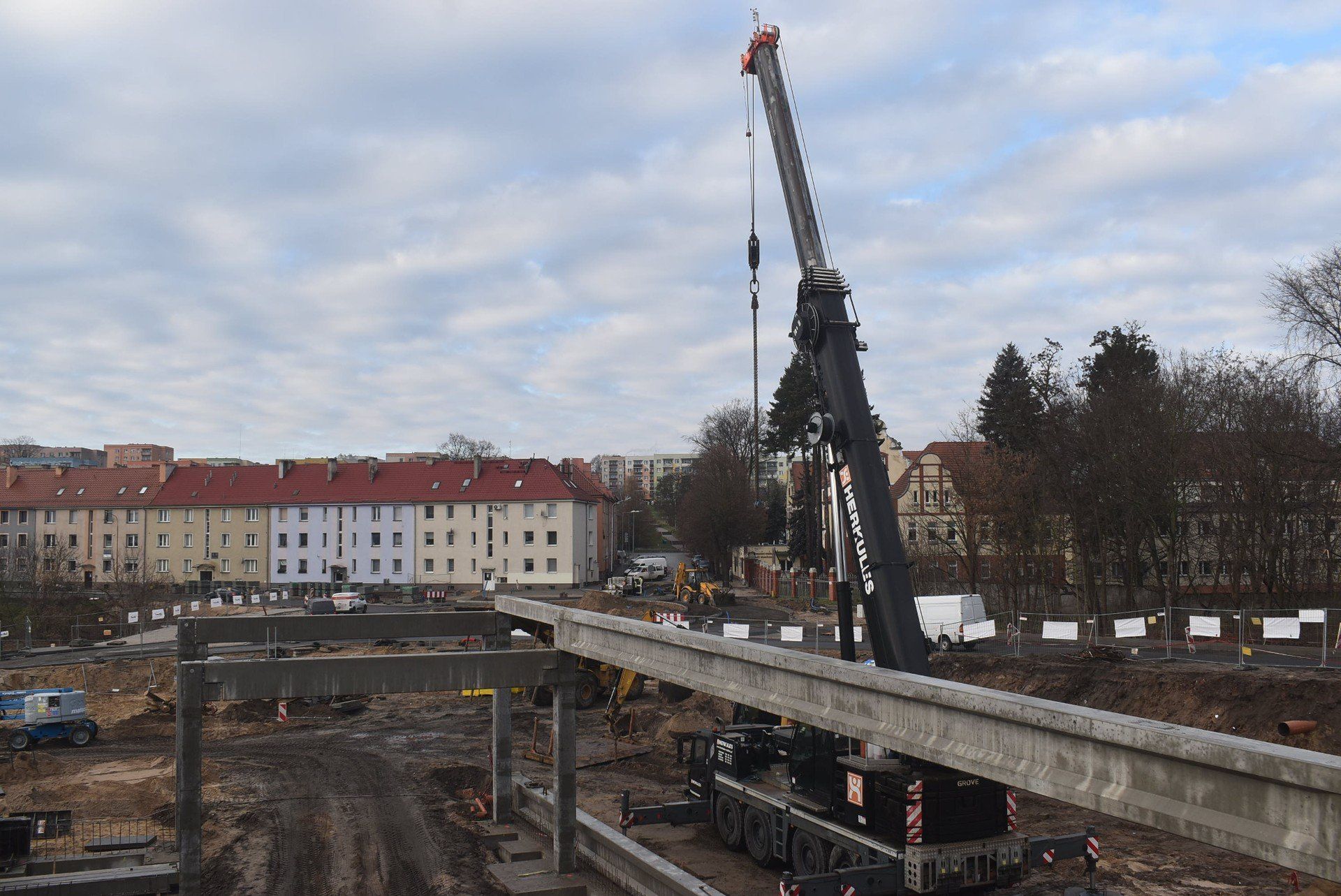 Budowa parku handlowego w Krośnie Odrzańskim