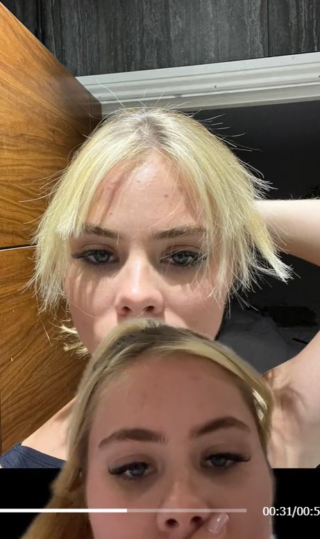 The influencer showed how a Dubai hairdresser ruined her hair.