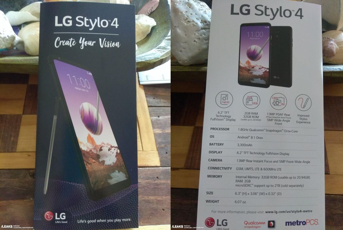 LG Stylus 4 - zdjęcia pudełka