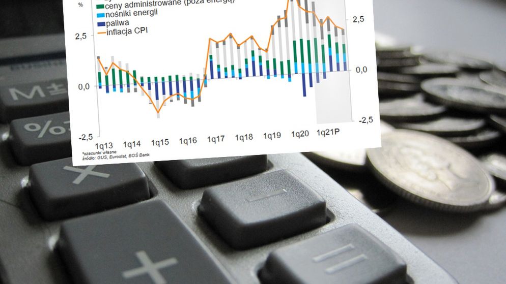 Inflacja lekko odpuści w 2021 roku, co nie oznacza dotkliwych podwyżek.