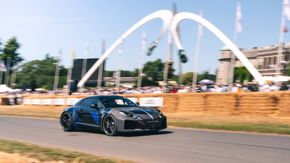 Alpine A110 Future na Festiwalu Prędkości w Goodwood