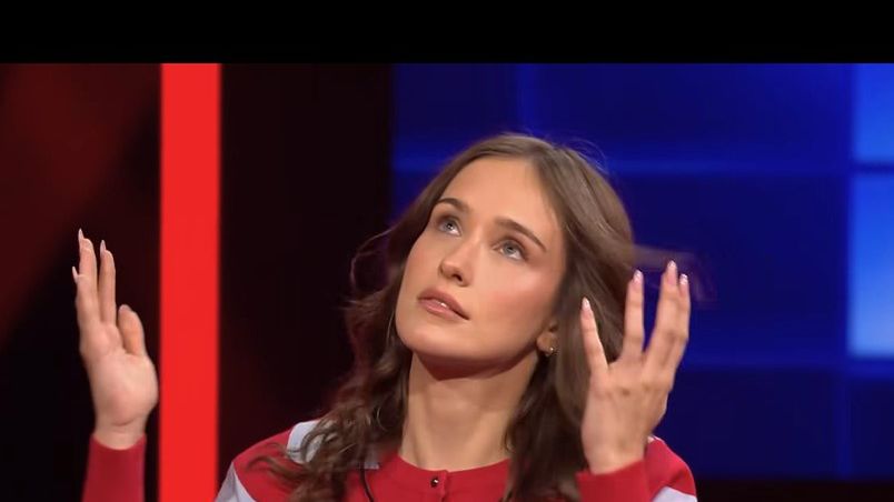 Aktorka Natalia Sierzputowska w "The Floor"