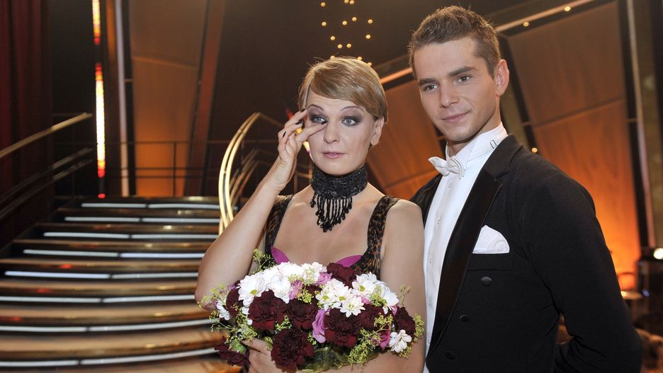 Otylia Jędrzejczak i Sławomir Turski w "Tańcu z gwiazdami" w 2009 r.