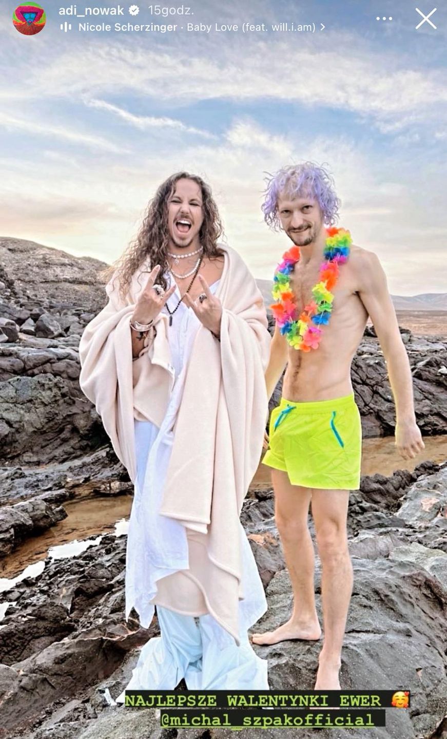 Michał Szpak i Adi Nowak spędzili razem walentynki
