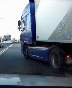 Agresywny kierowca TIR-a nagrany. Za to, co zrobił słono zapłaci