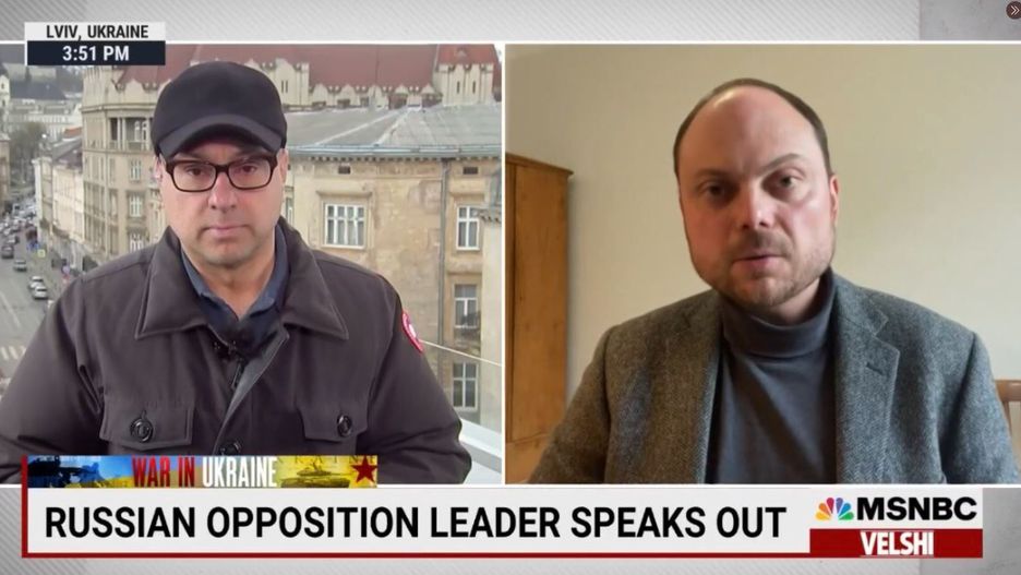 Władimir Kara-Murza odpowiedział za swoje słowa na antenie MSNBC