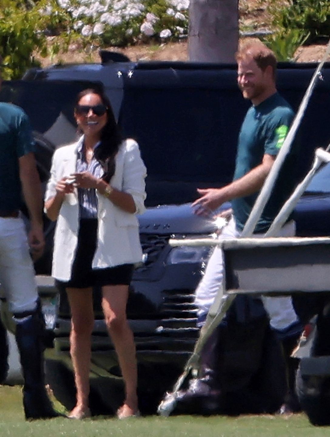 Meghan Markle i książę Harry na meczu polo 
